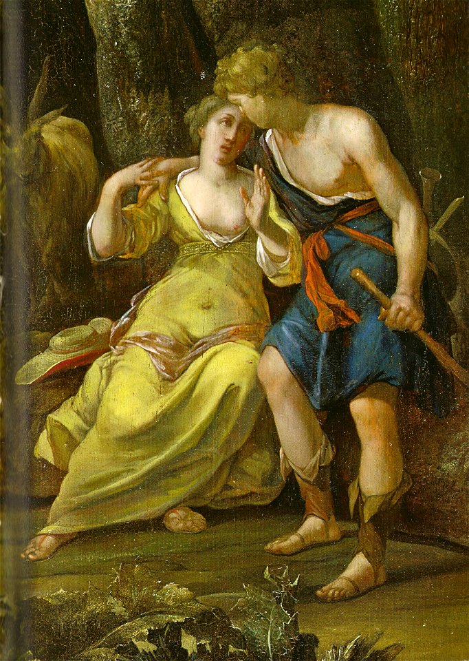 Neer, Eglon van der - Schäferszene (Detail Personen) - 1698