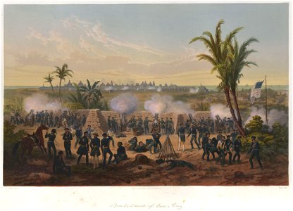 Nebel Mexican War 04 Bombardment of Vera Cruz