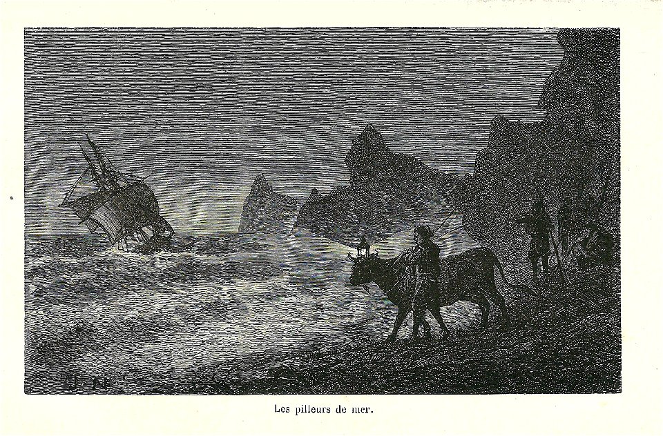 Naufrage-les pilleurs de mer-gravure