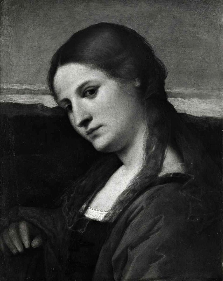 Negretti Iacopo, Ritratto di donna in veste di santa Caterina d'Alessandria, Wengraf