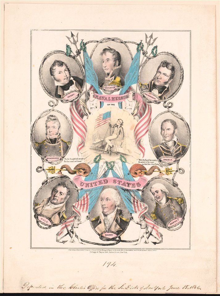 Naval heroes of the United States - Kelloggs & Thayer, 144 Fulton Street, New York. LCCN2012648886