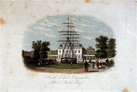 Naval School, Greenwich and Block Model Ship ('Fame') RMG PU2249