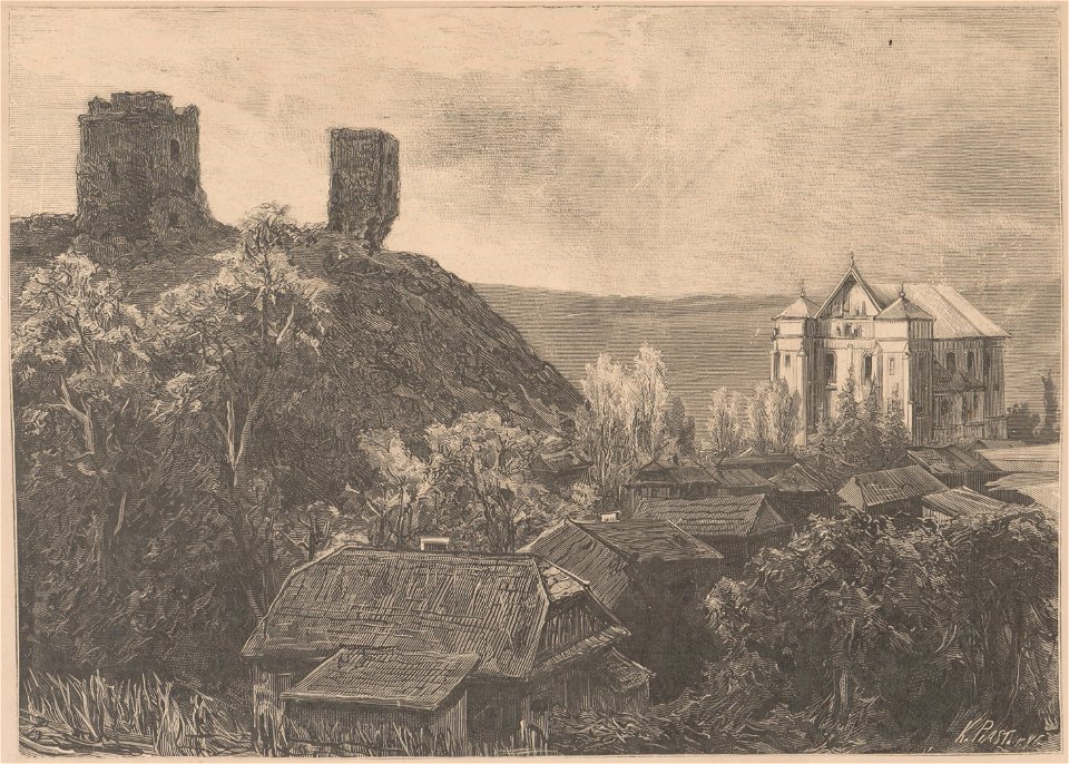 Navahradak, Kavalskaja. Наваградак, Кавальская (K. Piastuškievič, 1895)
