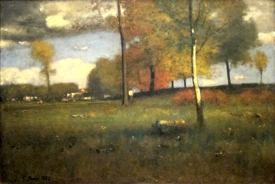 Near The Village, October by George Inness, 1892