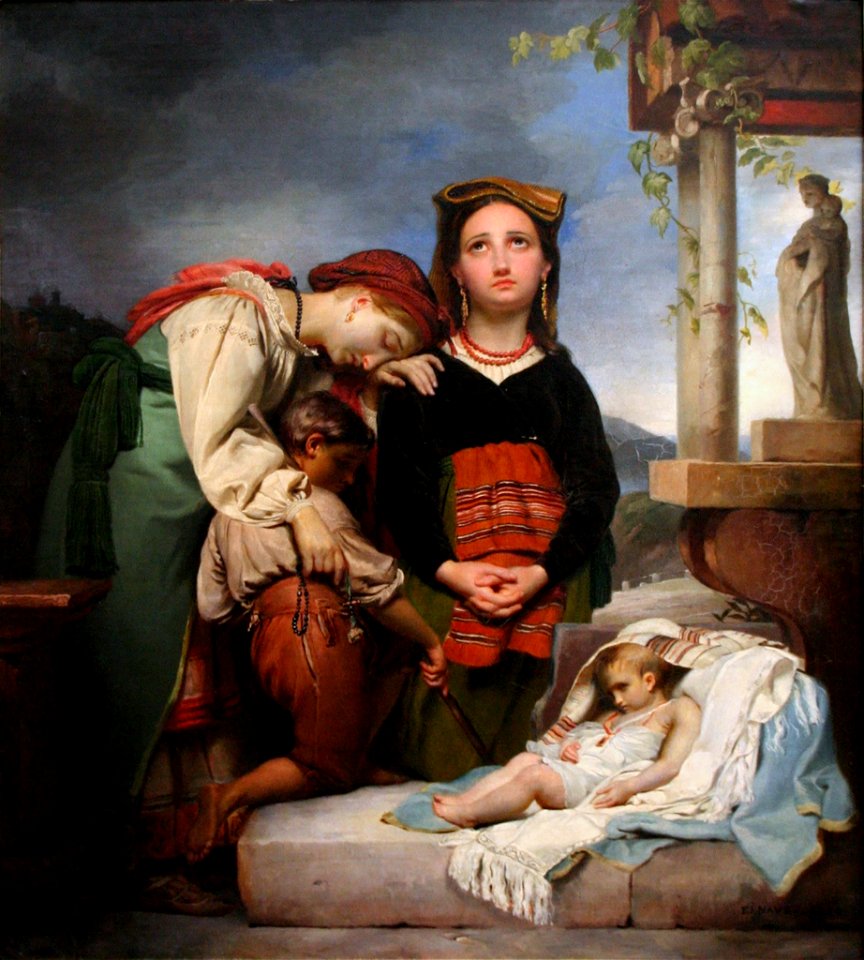 François-Joseph Navez - Das kranke Kind