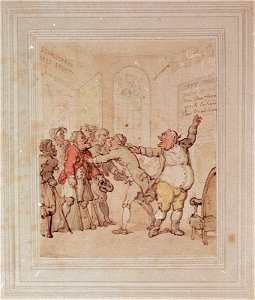 Navy agent refusing to pay prize money (caricature) RMG PW5928