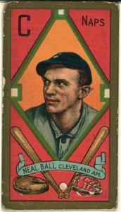 Neal Ball, Cleveland Naps, baseball card portrait LCCN2008677855