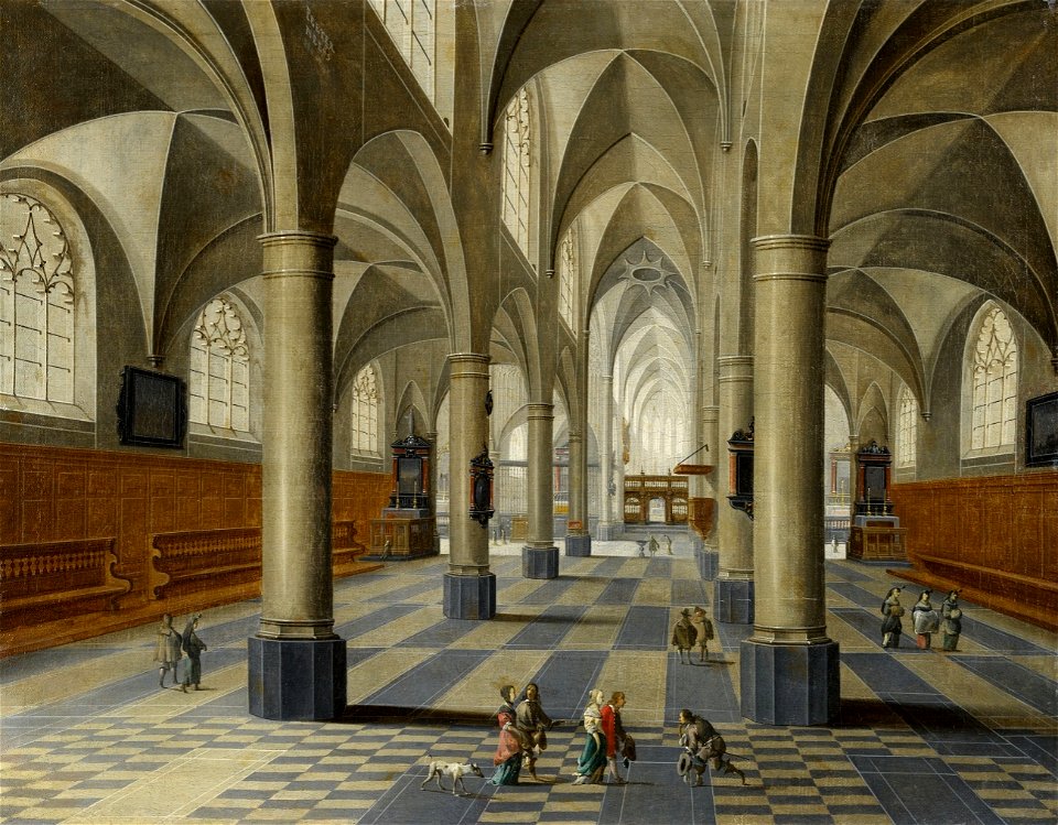 Pieter Neefs the Elder - The interior of the St George Church in Antwerp