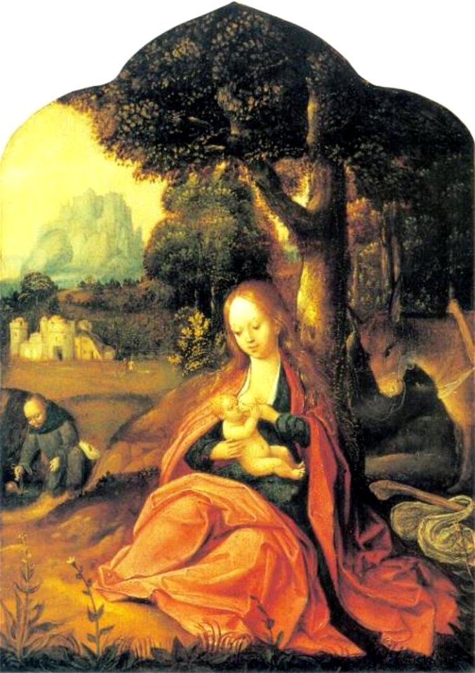 Navolger van Joachim Patinir - De rust op de vlucht naar Egypte - 2476 (OK) - Museum Boijmans Van Beuningen