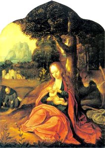 Navolger van Joachim Patinir - De rust op de vlucht naar Egypte - 2476 (OK) - Museum Boijmans Van Beuningen