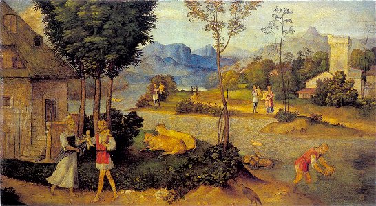 Navolger van Giorgione - De herder Faustulus vindt Romulus en Remus - 1930 - Städel Museum