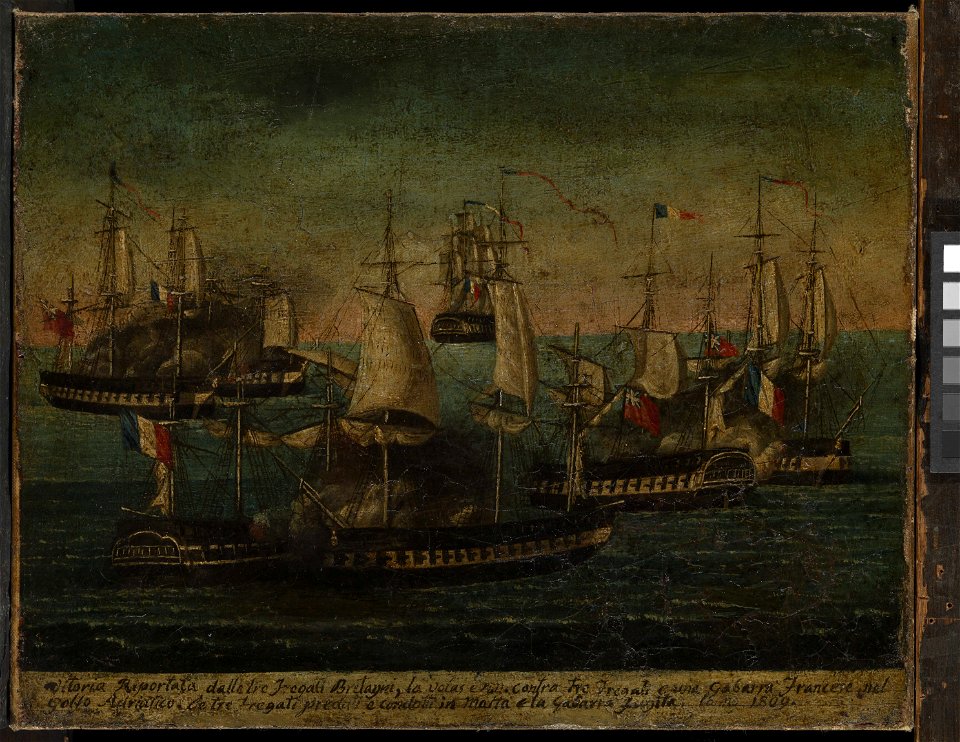 Naval action off Syracuse, 1815 RMG BHC0618