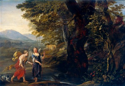 Eglon van der Neer - Tobias and the angel (1690)