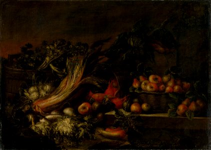Neapolský maliar zo 17. storočia - Zátišie so zeleninou a ovocím - O 3222 - Slovak National Gallery