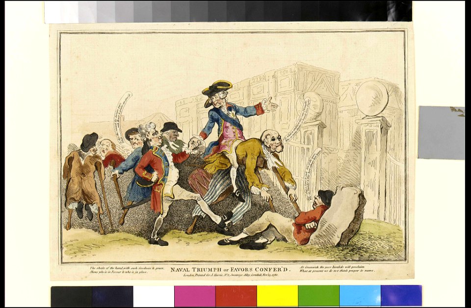 Naval Triumph or Favors Confer'd (caricature) RMG PY3331