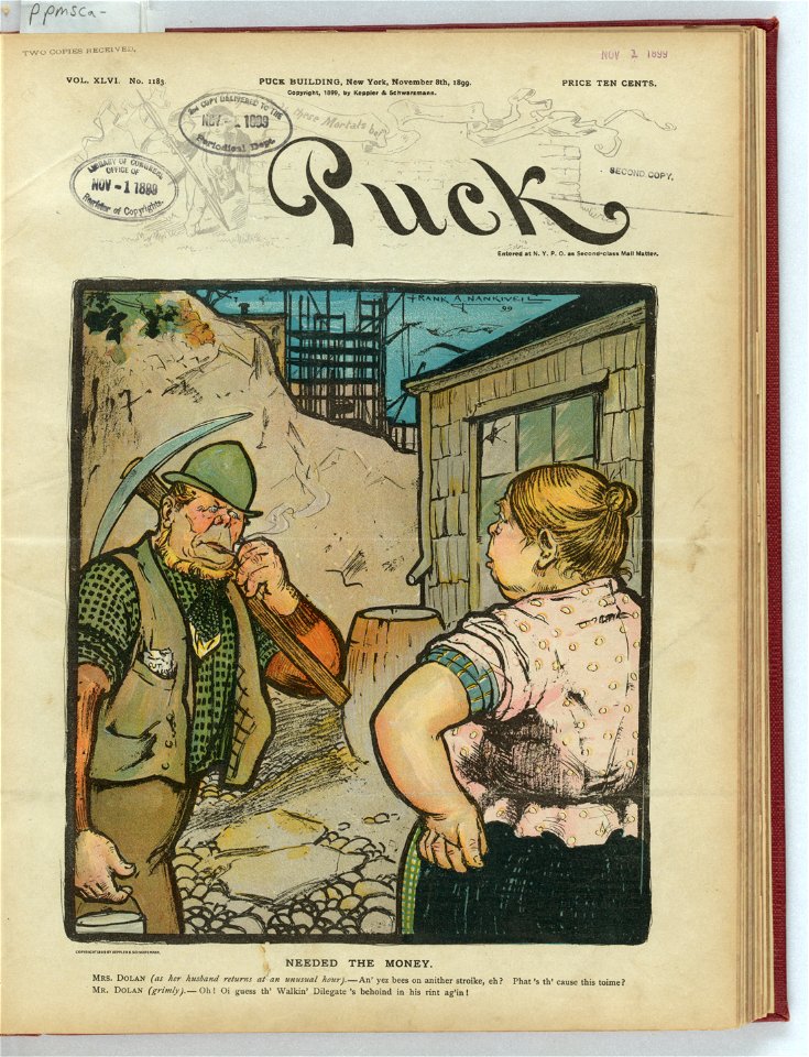Needed the money - Frank A. Nankivell '99. LCCN2012647379