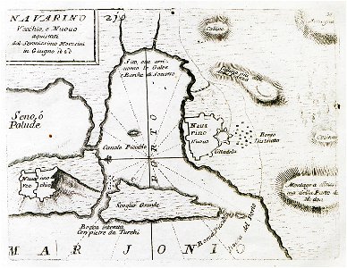 Navarino Vecchio, e Nuovo aquistati dal Serenissimo Morosini in Giugno 1680 - Coronelli Vincenzo Maria - 1708