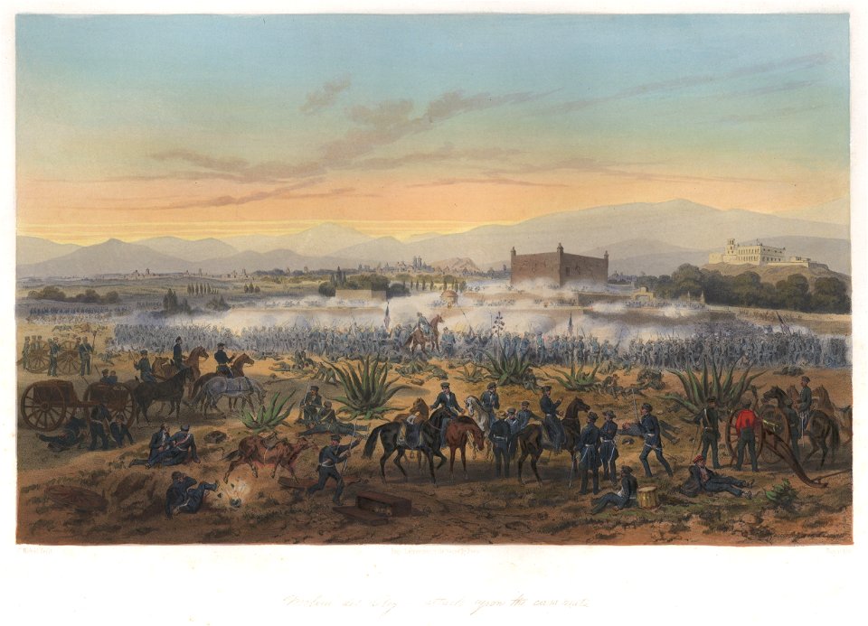 Nebel Mexican War 09 Molino del Rey Casemate - Free Stock Illustrations ...