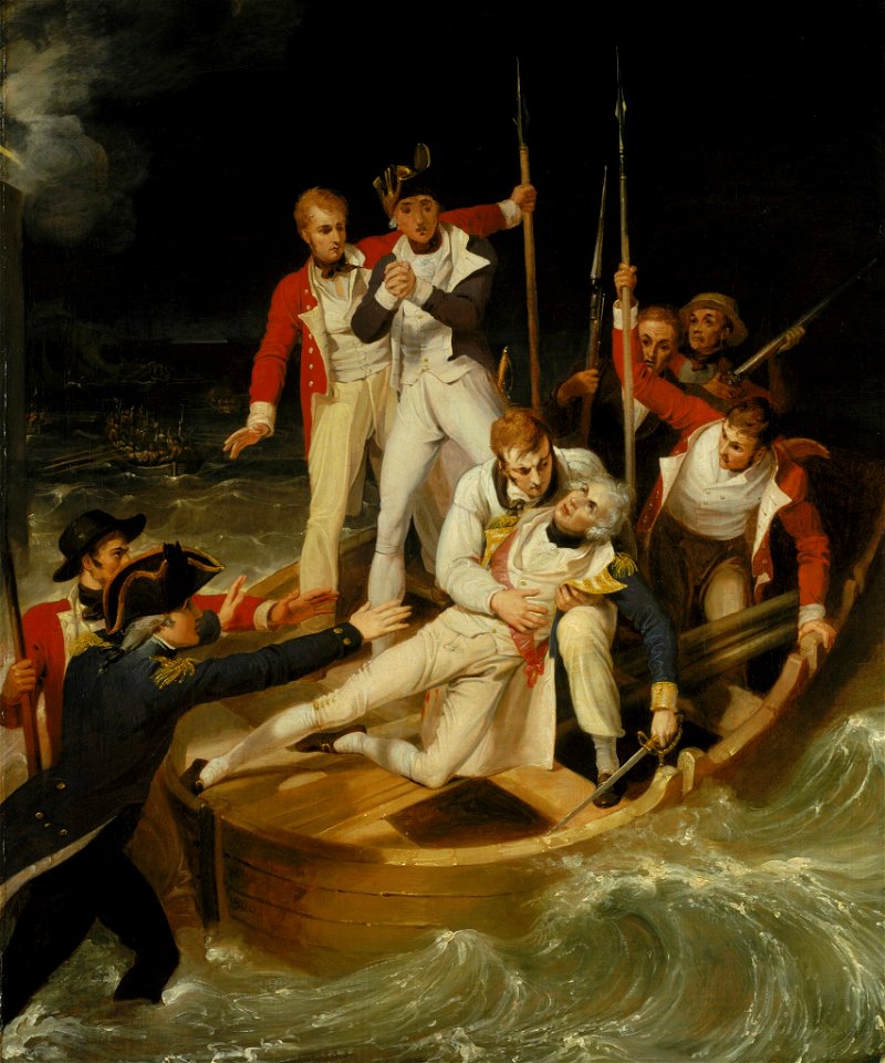 Nelson wounded at Tenerife, 24 July 1797 RMG BHC0498