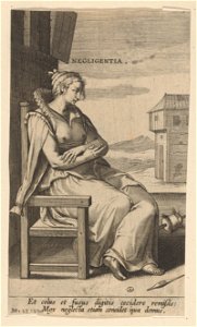 Negligentia print by Philip Galle, S.I 1730, Prints Department, Royal Library of Belgium