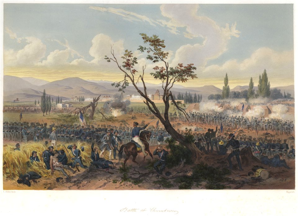 Nebel Mexican War 07 Battle of Churubusco