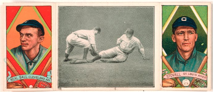 Terry Turner, Cleveland Naps, baseball card portrait]