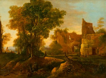 Nemecký maliar zo 17. storočia - Krajina so zrúcaninou - O 242 - Slovak National Gallery