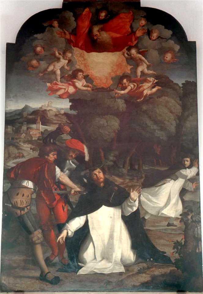 Negretti J. sec. XVI, Martirio di S. Pietro da Verona, Bergamo
