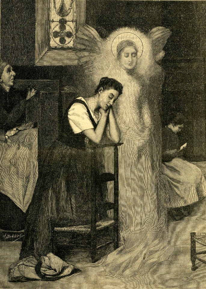 Nel tempio, quadro di Alfonso Marx