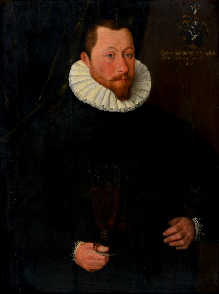 Nemecký maliar z roku 1590 - Portrait of Tobiáš Hundertstorfter - O 1859 - Slovak National Gallery