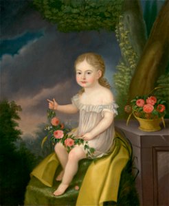 Nemecký maliar z 19. storočia - Child with Flowers - O 1817 - Slovak National Gallery