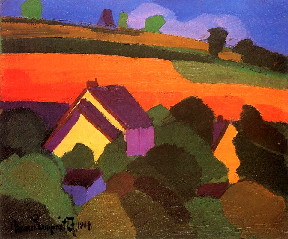 Nemes Lampérth József painter Landscape 1917