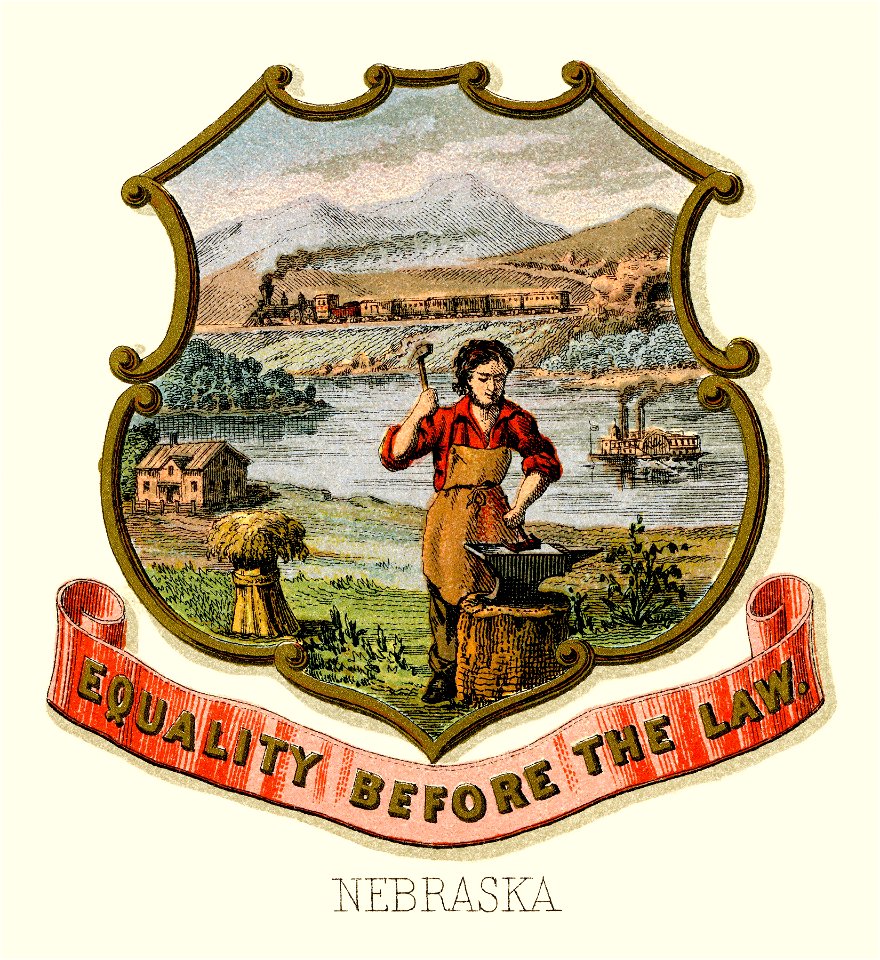 Nebraska state coat of arms (1876, restored TIF)