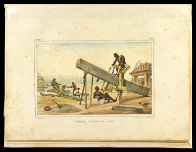 Negres scieurs de long (2), da Coleção Brasiliana Iconográfica