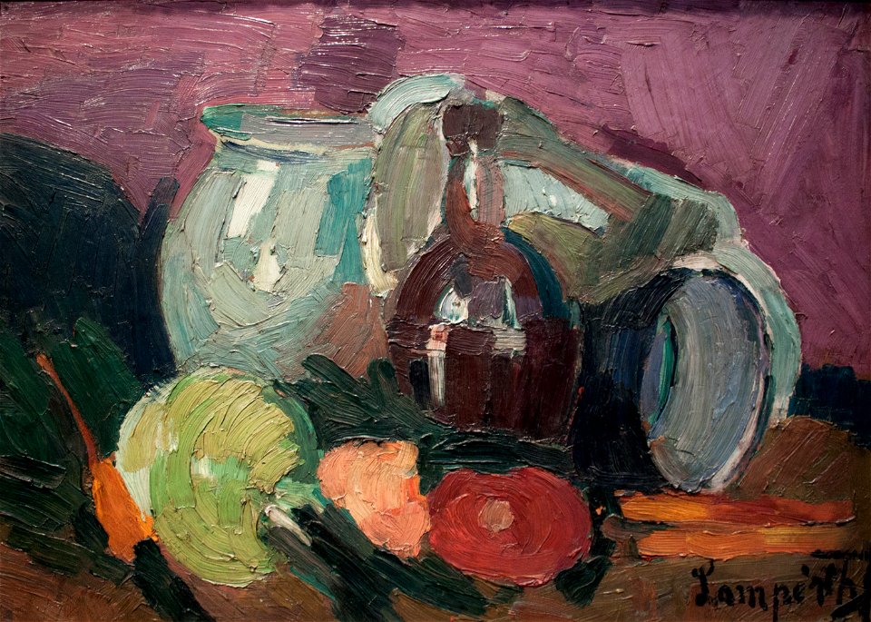Nemes Lampérth - Still life in the kitchen