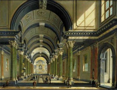 Pieter Neefs the Elder - Interior of a church in Renaissance style