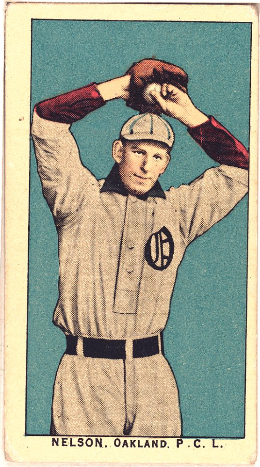 Nelson, Oakland Team, baseball card portrait LCCN2008677047