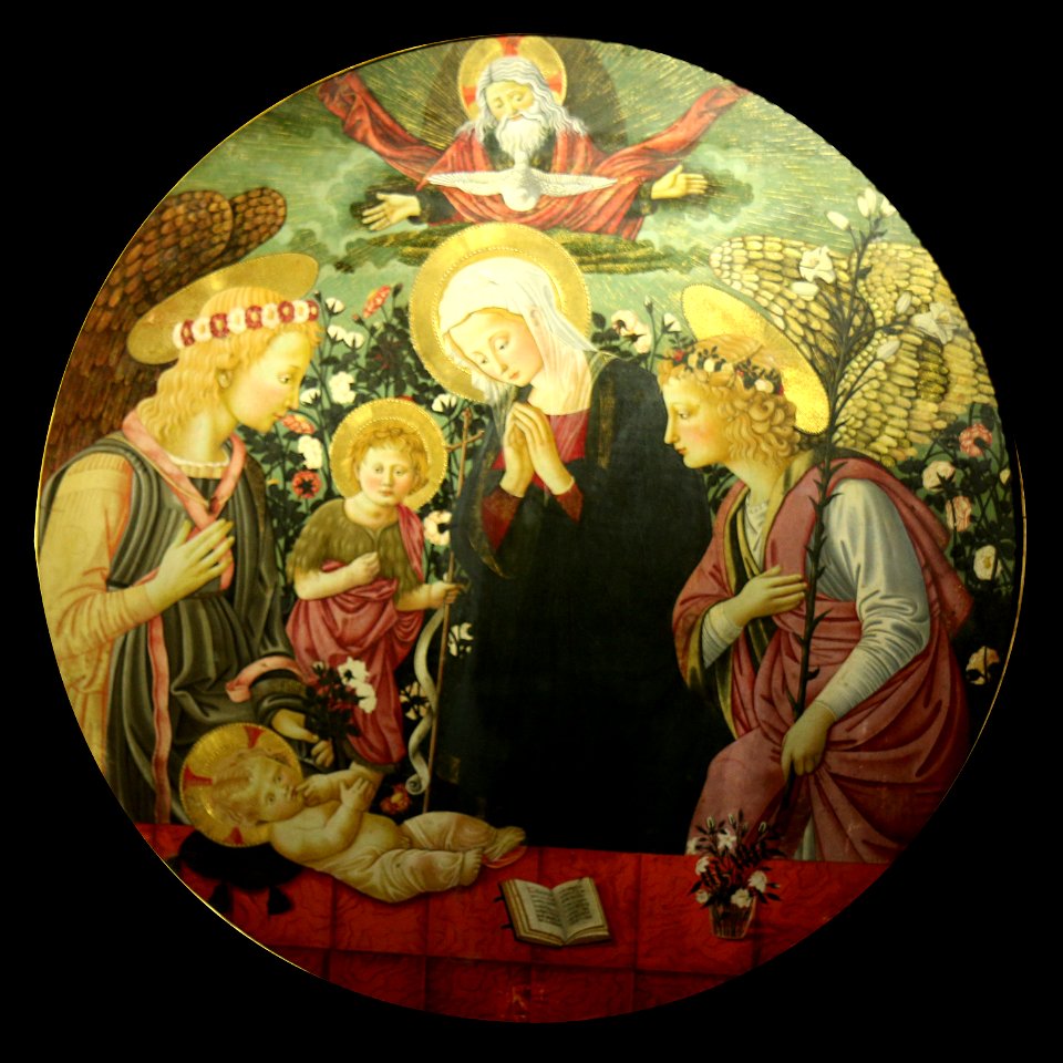 Neri di Bicci - La Vierge, Saint Jean Baptiste et deux anges