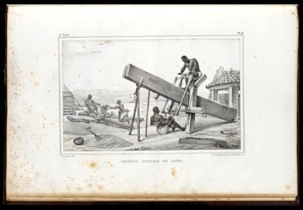 Negres scieurs de long (1), da Coleção Brasiliana Iconográfica