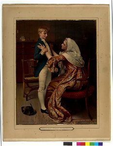 Nelson's First Farewell ('Thirty years before Trafalgar- young Nelson and his grandmother') RMG PZ8284