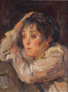 Nelly Bodenheim, by Isaac Israels. Free illustration for personal and commercial use.