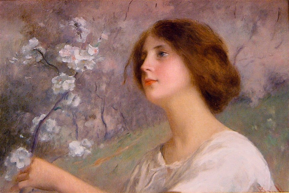 Nena amb flors - Joan Brull i Vinyoles (1863-1912)