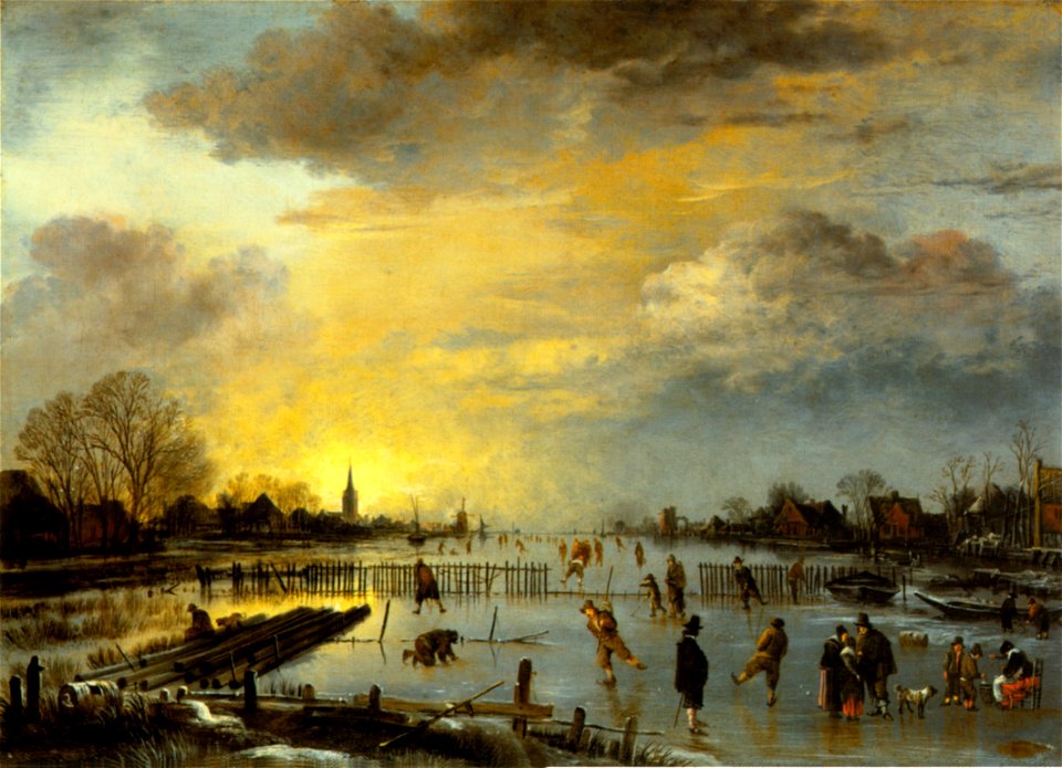 Aert-van-der-neer winterlandschaft