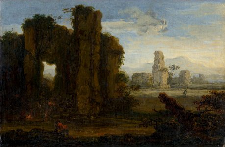Nemecký maliar z 2. polovice 18. storočia - Romantic Landscape - O 1235 - Slovak National Gallery