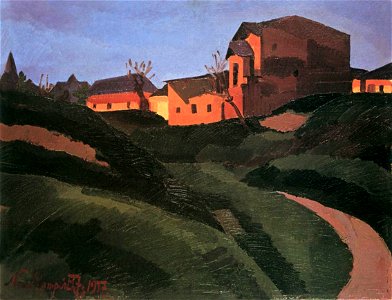 Nemes Lampérth József painter On the Slopes of Gellért Hill 1917