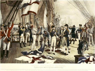 Nelson's Last Signal at Trafalgar RMG A0752