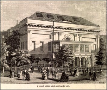 Nemzeti Színház átalakítás előtt. Mo. és a Nagyvilág, 1875