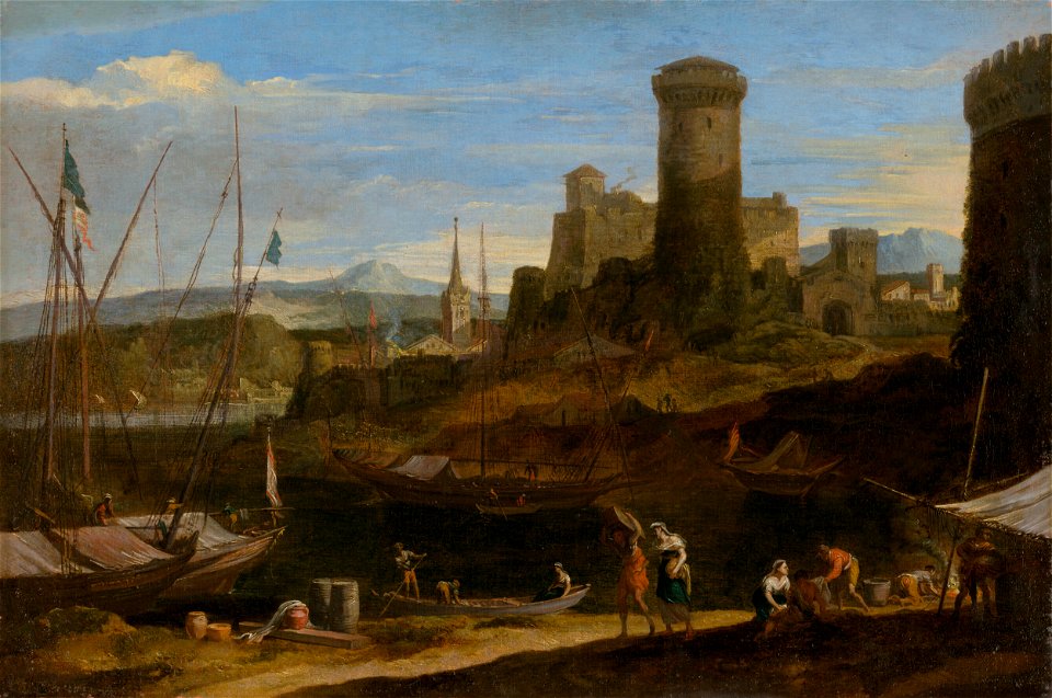 Nemecký maliar z 2. polovice 18. storočia - Prímorská krajina II. - O 1827 - Slovak National Gallery