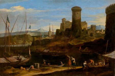 Nemecký maliar z 2. polovice 18. storočia - Prímorská krajina II. - O 1827 - Slovak National Gallery