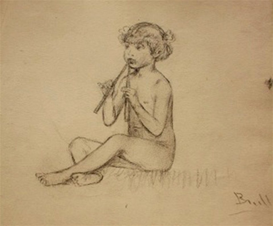 Nen tocant dues flautes - Joan Brull i Vinyoles (1863-1912)